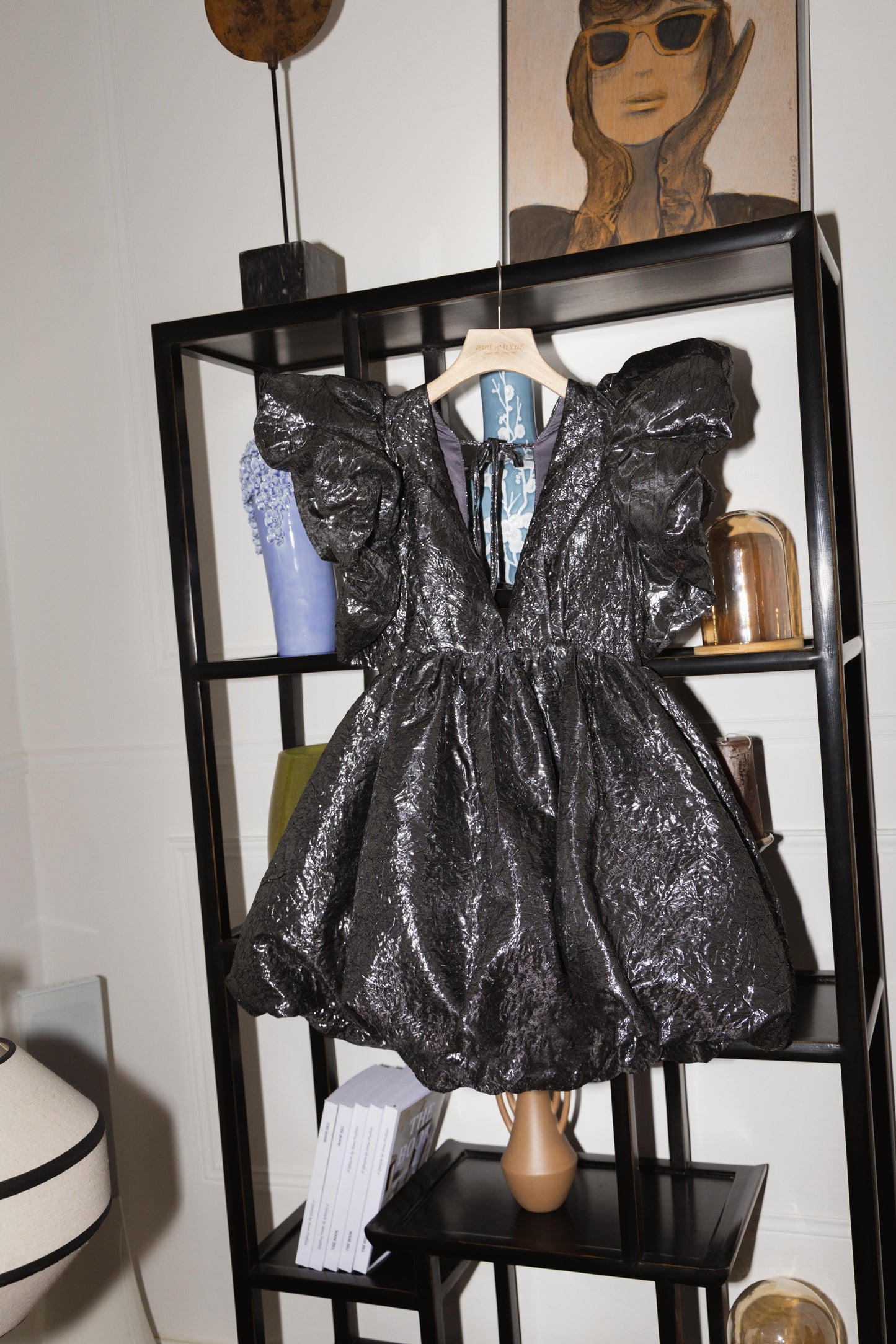 VESTIDO TELA METALIZADA