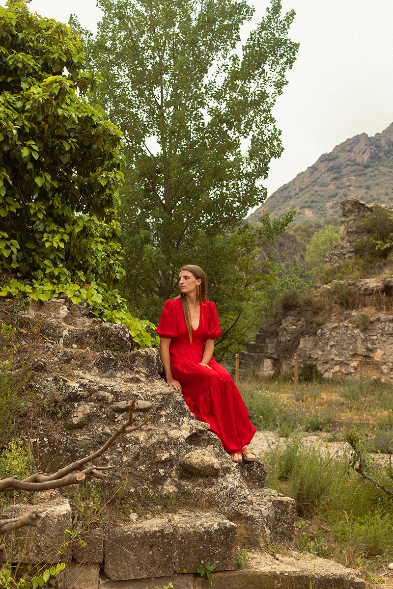 VESTIDO MOSCOW ROJO