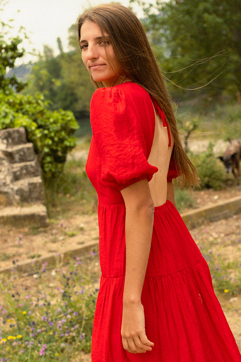 VESTIDO MOSCOW ROJO